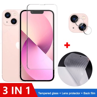 3-in-1 For iPhone 15 Pro Max Plus Kính Cường Lực 9h 3 Trong 1 Cho iPhone 11 12 13 14 15 Pro Max