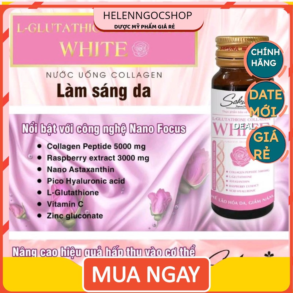 Thành phần chính trong sản phẩm Collagen Glutathione dạng nước