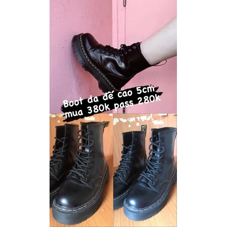 Boot da đế cao 5cm | Shopee Việt Nam