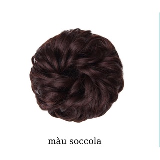 Tóc Giả Búi Cột Xoăn Bé Gái Xinh Xắn - Tóc Giả Búi Cho Bé Ít Tóc HaminStore