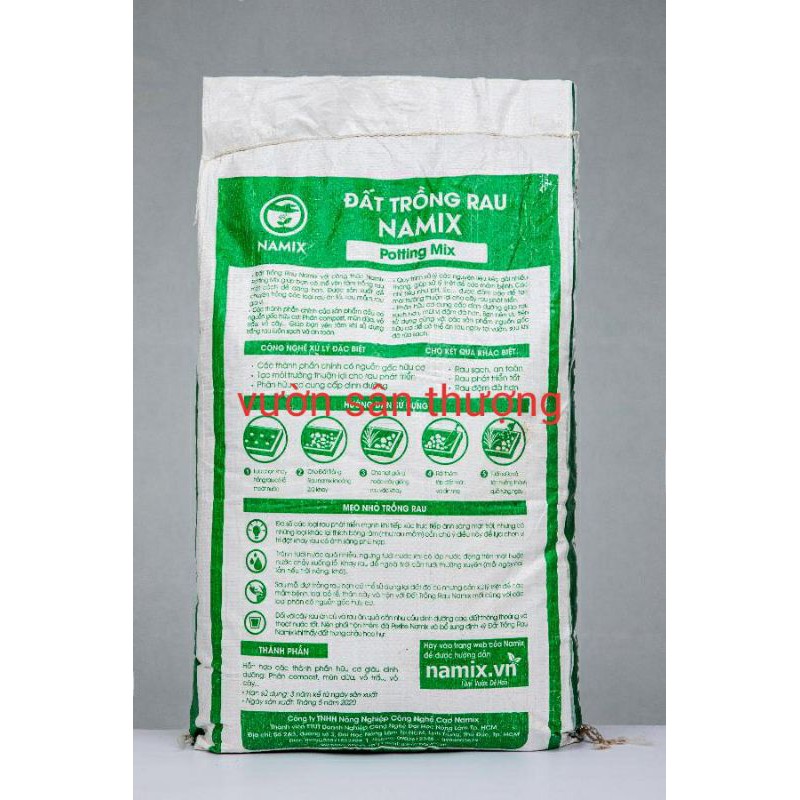 Namix Đất Sạch Trồng Rau, Củ Quả, Cây Cảnh 20dm3