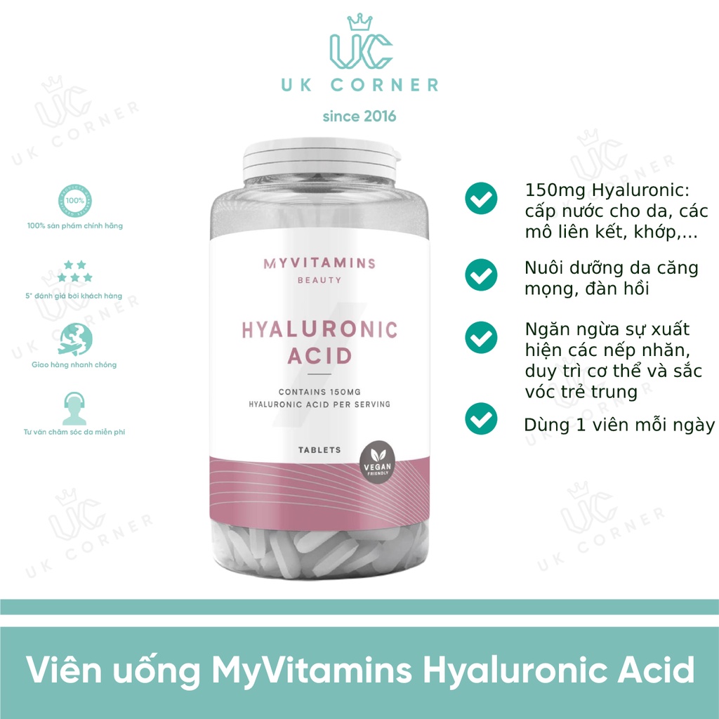 Bill UK Viên uống MyVitamins Hyaluronic Acid | Shopee Việt Nam