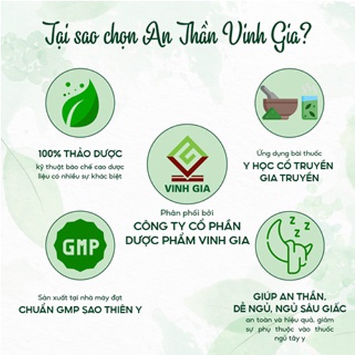 Ảnh Viên Uống Giúp Ngủ Ngon An Thần Vinh Gia, Giảm Căng Thẳng Mệt Mỏi, Suy Nhược Thần Kinh (60v/ Hộp) 3