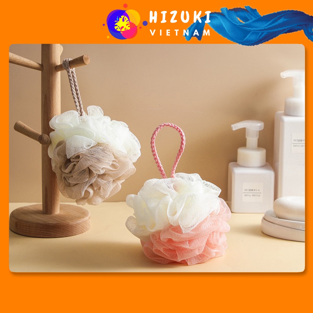 Bông Tắm Tạo Bọt Siêu Mịn, Dây Tắm Lưới Dày Cao Cấp