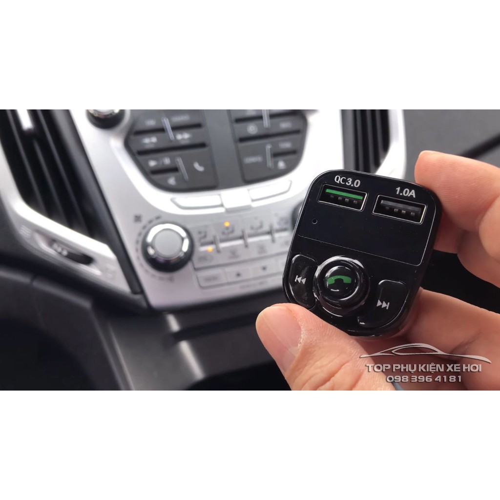 Tẩu sạc oto, xe hơi USB cao cấp Hyundai HY-82 (đa chức năng - có nút điện thoại rảnh tay cho lái xe)