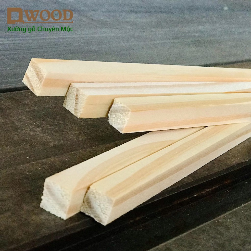 Ảnh 5 thanh gỗ thông Dwood vuông 1cm làm mô hình kiến trúc - chiều dài tự chọn 4