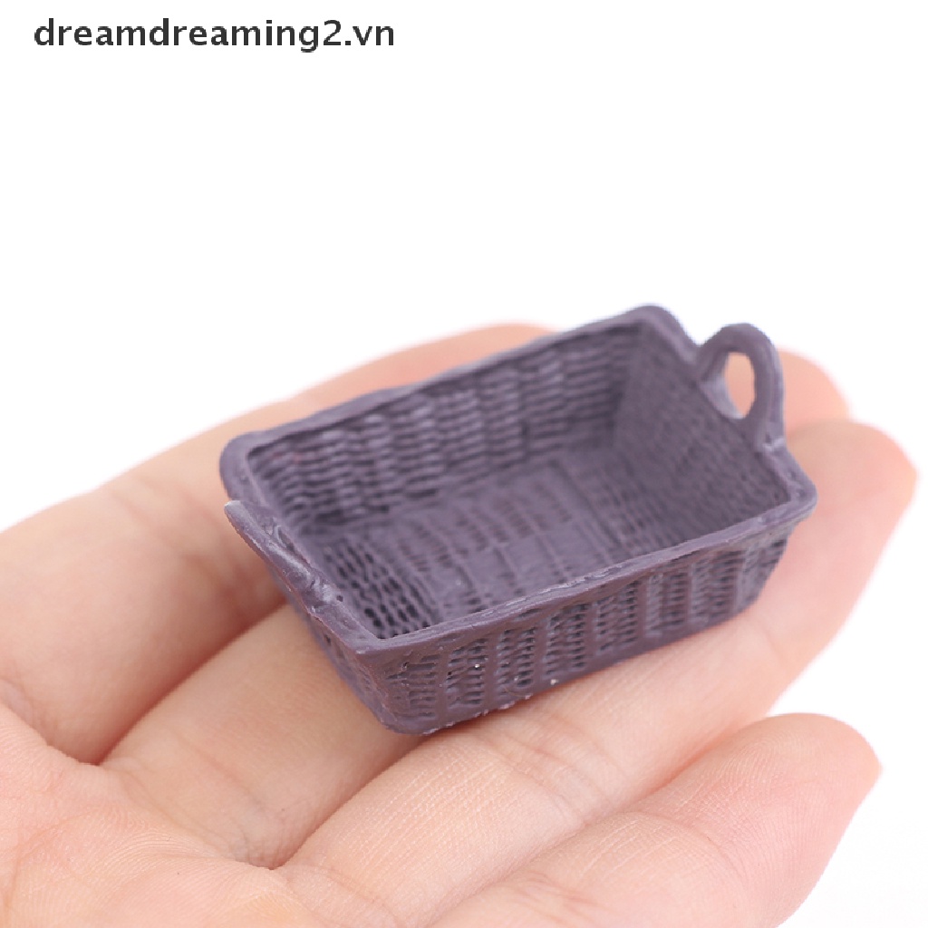 Mô hình giỏ nhựa cho ngôi nhà búp bê