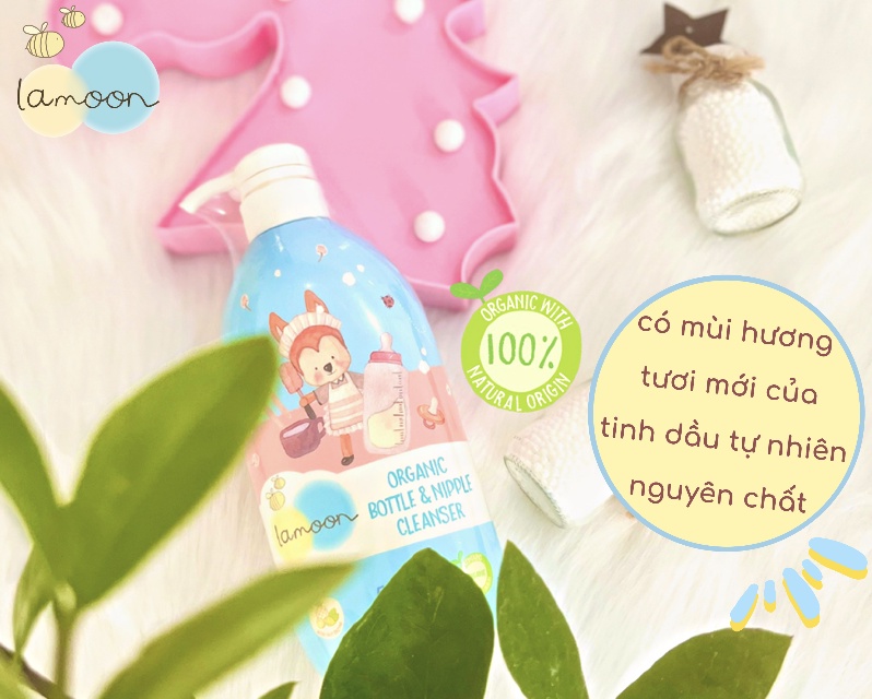 Thành phần nước rửa bình sữa Lamoon Organic