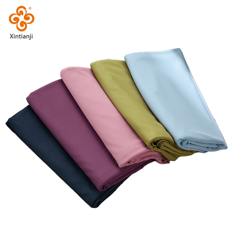 Spandex Vải Yoga Co Giãn Co Giãn Chất Liệu Dệt Kim Thoải Mái Bằng Nửa Sân Để May Phòng Tập Gym Thể Thao Áo Vest Quần Áo Mỗi Sân TJ5263