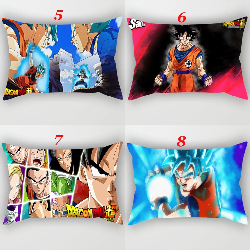 Vỏ Gối Đơn In Hình Goku Dragon Ball Chất Liệu Polyeste