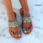 Dép sandal xỏ ngón đế bằng chống trượt phối tua rua phong cách Bohemian thời trang đi biển cho nữ