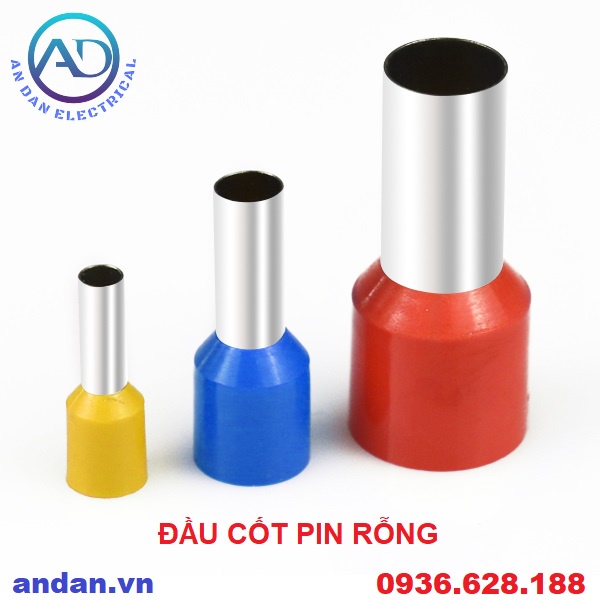 Đầu cốt pin rỗng, cos kim đơn E0508 E7508 E1008 E1508 E2508 E4009 E6012 ...