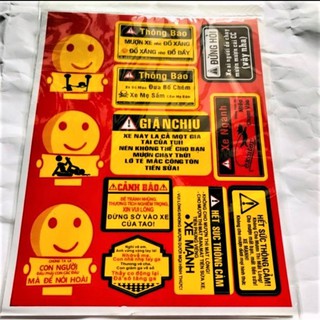 💥 TEM DÁN XE TRỌN BỘ 12 TEM LỚN - SIÊU GIÁ 🔥 ĐỒ CHƠI XE MÁY💥