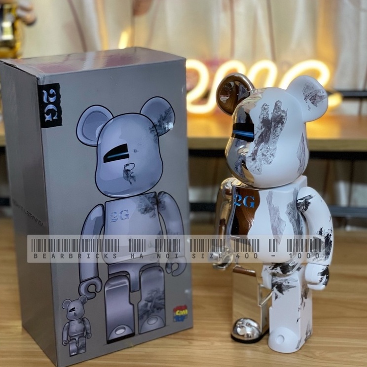 Sorayama Xlarge 400% + 100% Silver” from Be@rbrick - Dope
