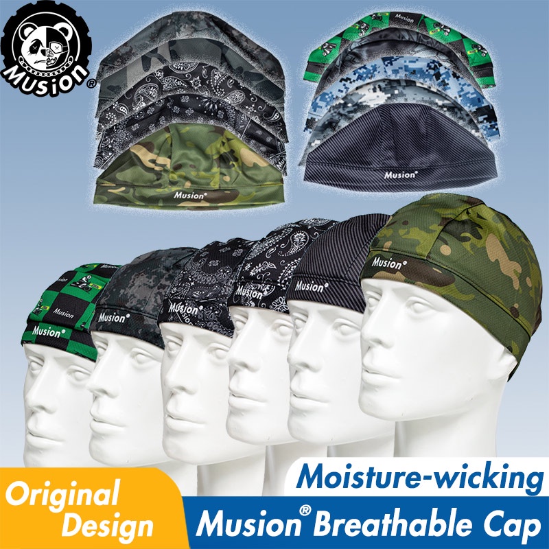 Musion Thể Thao Chạy Xe Máy Mũ Bảo Hiểm Bên Trong Lót Nắp Lụa Durag Cho Nam Nữ Headwrap Chống Tia UV Thoải Mái Bên Trong Cướp Biển Mũ