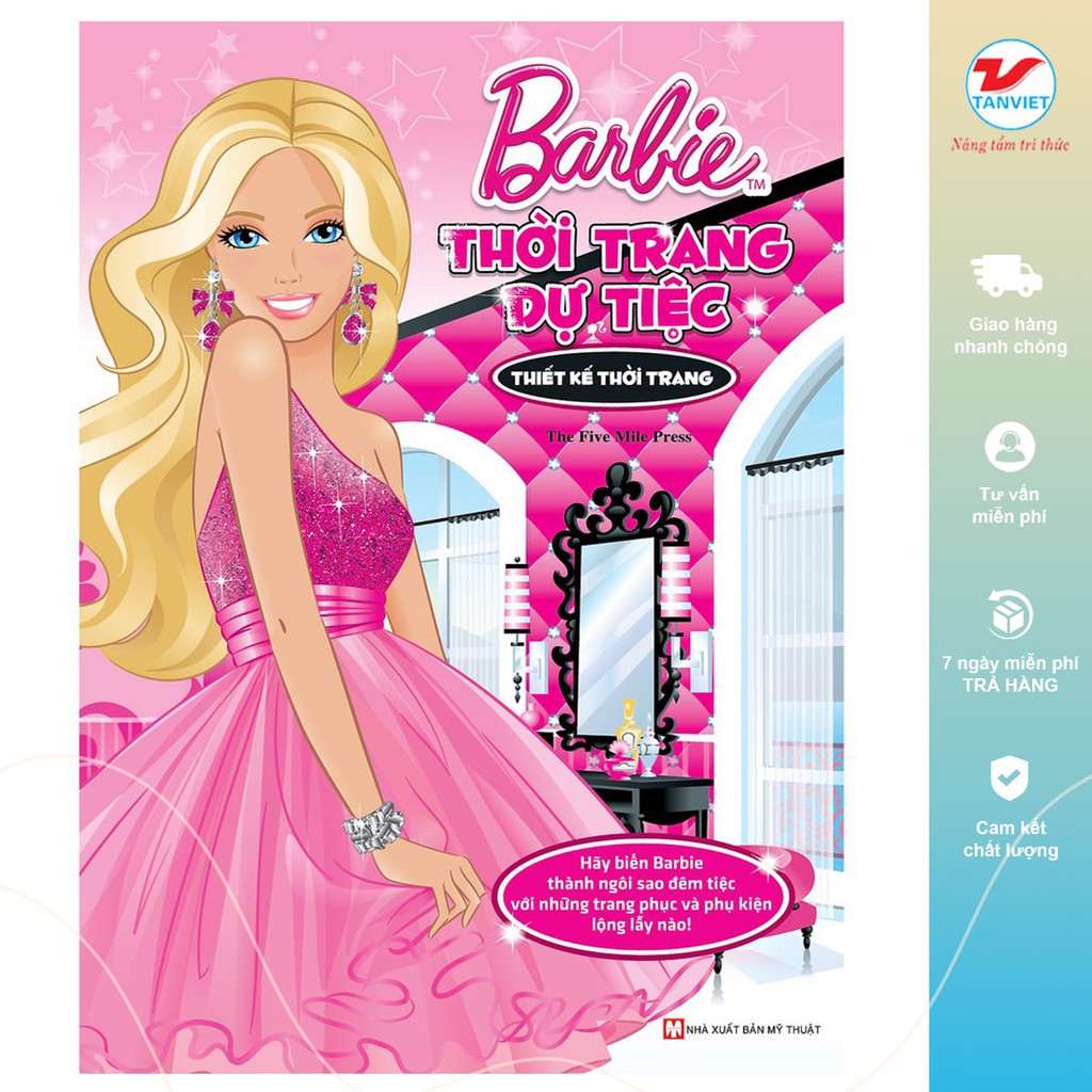 Sách Ghép Hình Barbie Thủ Công Dựng Hình Thời Trang Thời Trang Dự Tiệc
