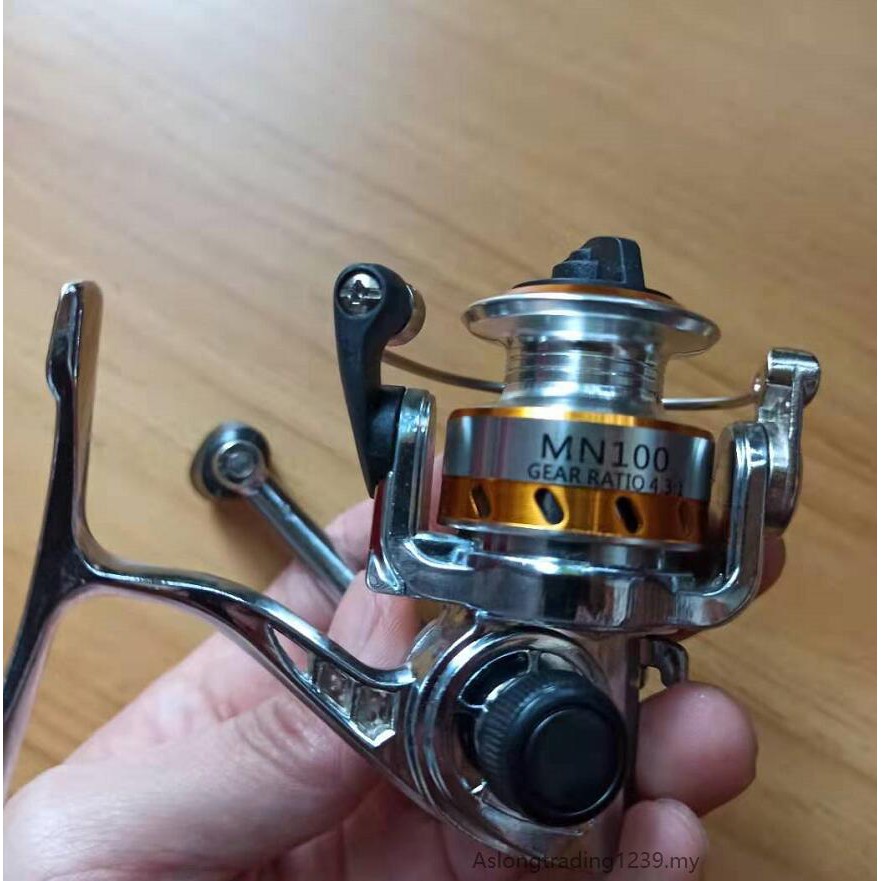 Máy Câu Cá Mini Kim Loại Đầy Đủ Tốt Nhất 500 Kích Thước Cuộn Dây Tất Cả Kim Loại Ống Tay Cầm Thân Băng Bè Dụ Mồi Đúc Bánh Xe Pancing Reels