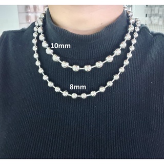 Vòng cổ titan chuỗi bi tròn ball chain cực chất không gỉ có nhiều size