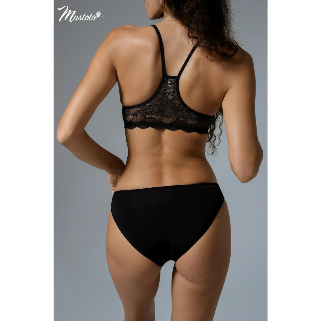Ảnh Quần Lót Nữ Mustoto Trơn Lưng Thấp Thoải Mái Kiểu Dáng Tangas SnapDagron (MQ01) 3
