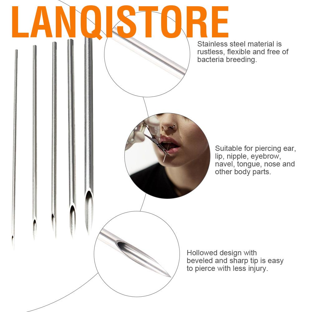 Lanqistore [lanqistore]100 kim mũi nhọn Khuyên dùng 1 lần