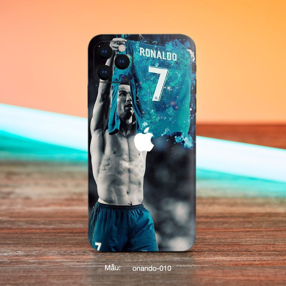 Miếng dán skin iPhone X/XS/XSMax in hình RONANDO cực đẹp