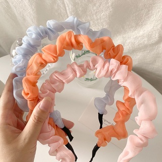 Bờm tóc nữ tính voan kính băng đô nữ Hàn Quốc nhiều màu Chồi accessories - Y012