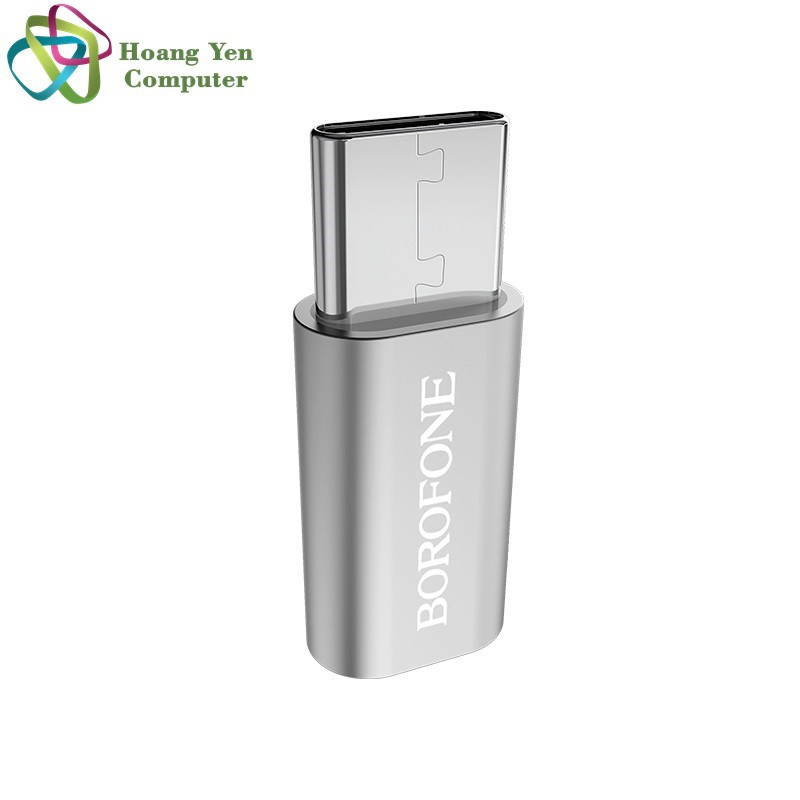 Đầu Chuyển Cho Cáp Sạc Borofone Micro Usb ra Type C / Light-ning - BH 12 Tháng Chính Hãng - Hoàng Yến Computer