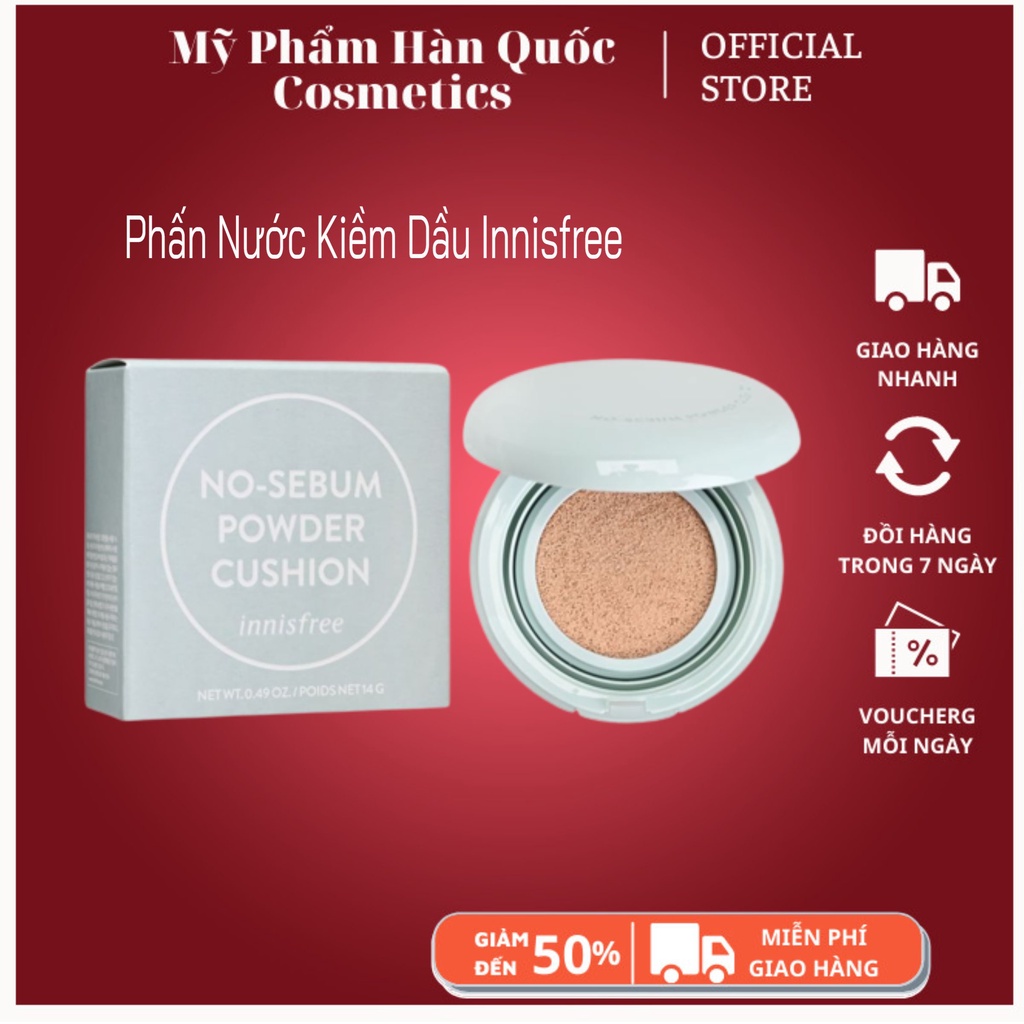 PHẤN NƯỚC SIÊU KIỀM / INNISFREE / Skinny Coverfit Cushion 14g Shopee