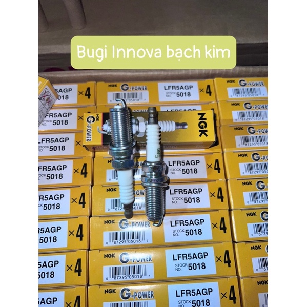 4 Chiếc Bugi Chính Hãng NGK 5018 INNOVA Bạch Kim | Shopee Việt Nam