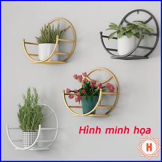 Giá inox để chậu hoa cây cảnh treo tường tiện dụng { H }