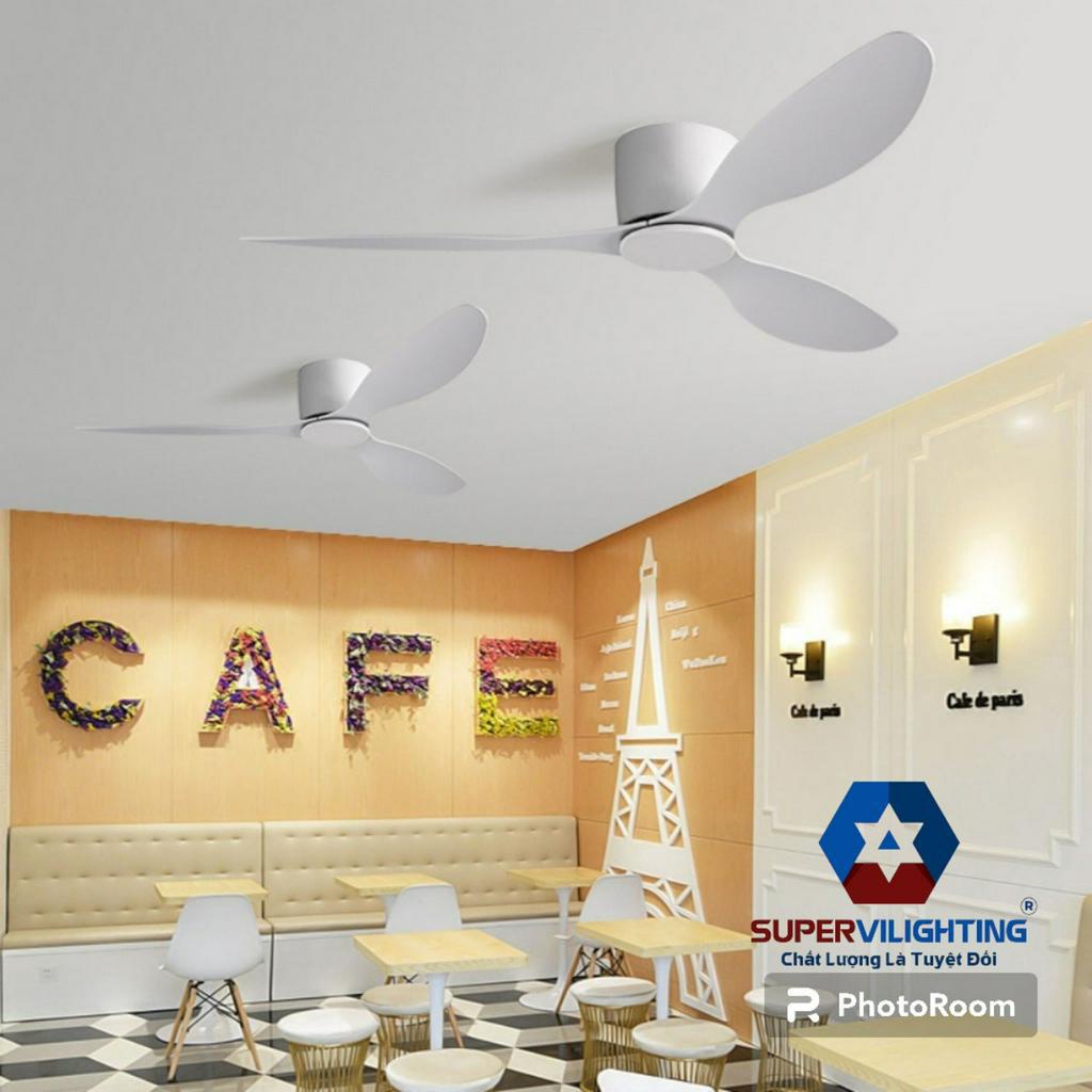 Ảnh Quạt trần đèn led trang trí nhà cửa chung cư có đèn SuperVilighting 2