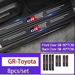 Miếng Dán Da Sợi carbon Dày Dặn Bảo Vệ Cửa Xe Hơi Toyota GR VIos Yaris Corolla Innova Cross Wish Revo CHR Avanza Fortuner Rush