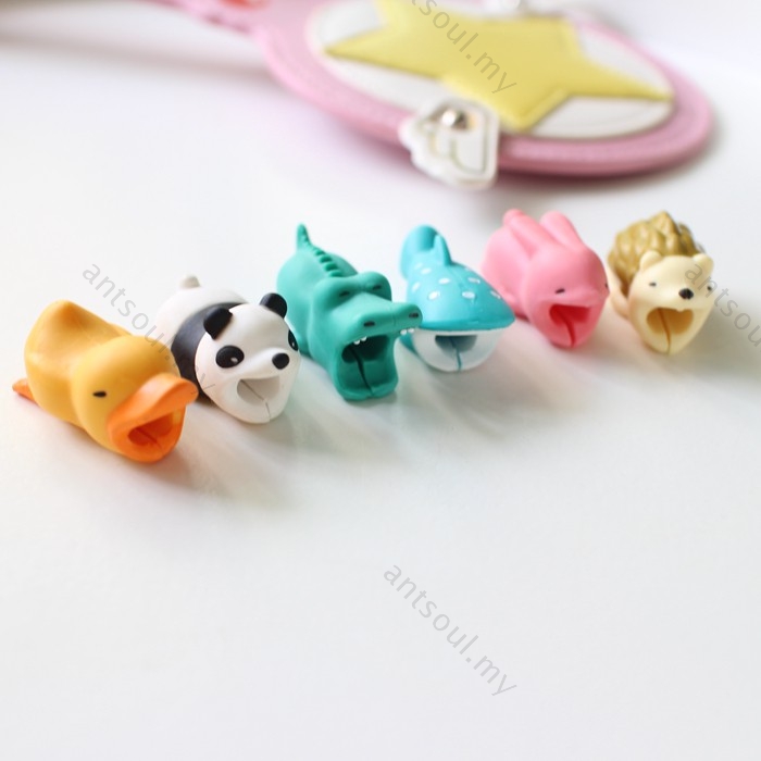 Phụ kiện thú silicon bọc bảo vệ đầu dây cáp sạc USB Cable Bite siêu cute siêu dễ thương