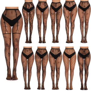 Tất Lưới Cỡ Lớn Bằng Lụa Phong Cách Halloween Mới