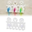 Toothbrush Holder Wall Mounted Suction Cup 5 Position Cute Cartoon Smile Bathroo