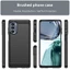 Dành cho Motorola Moto G62 5G Kết cấu chải siêu mỏng Vỏ nhựa TPU mềm chống sốc