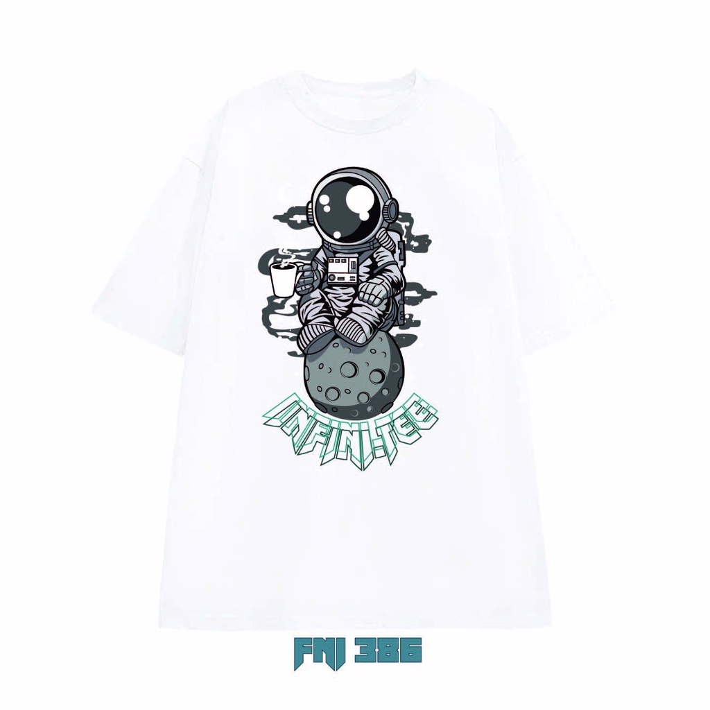 Áo thun INFINITEE Fni0386, Thun 100% Cotton - form rộng Unisex.