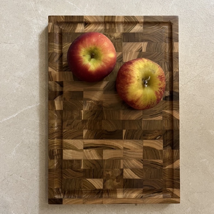 Thớt Gỗ Teak ONGTRE 35x25x2.5cm, Thớt Gỗ Tự Nhiên Cao Cấp, Thớt Cắt Thịt, Rau Củ, An Toàn Thực Phẩm