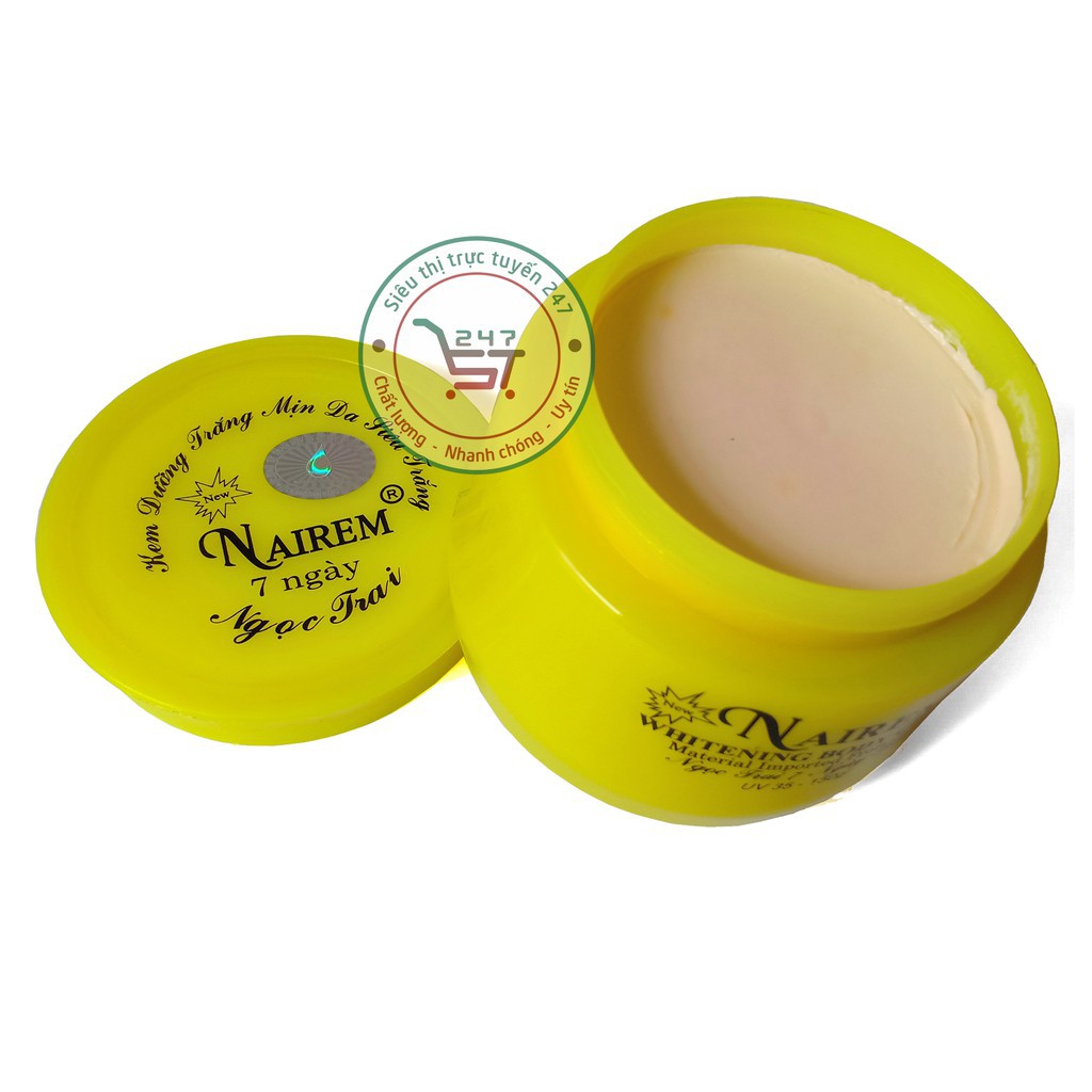 Kem body Trắng da toàn thân ngừa Lão hóa mờ Tàn nhang Nairem 150g (Vàng)