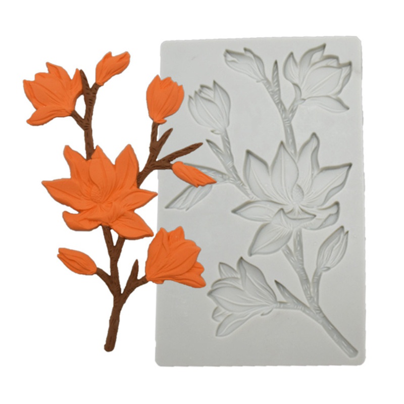 YU Mộc Lan Hình Hoa Khuôn 3D Handmade Thanh Thủ Công Nhà Bếp Nướng Fonda Gia Đình Nhà