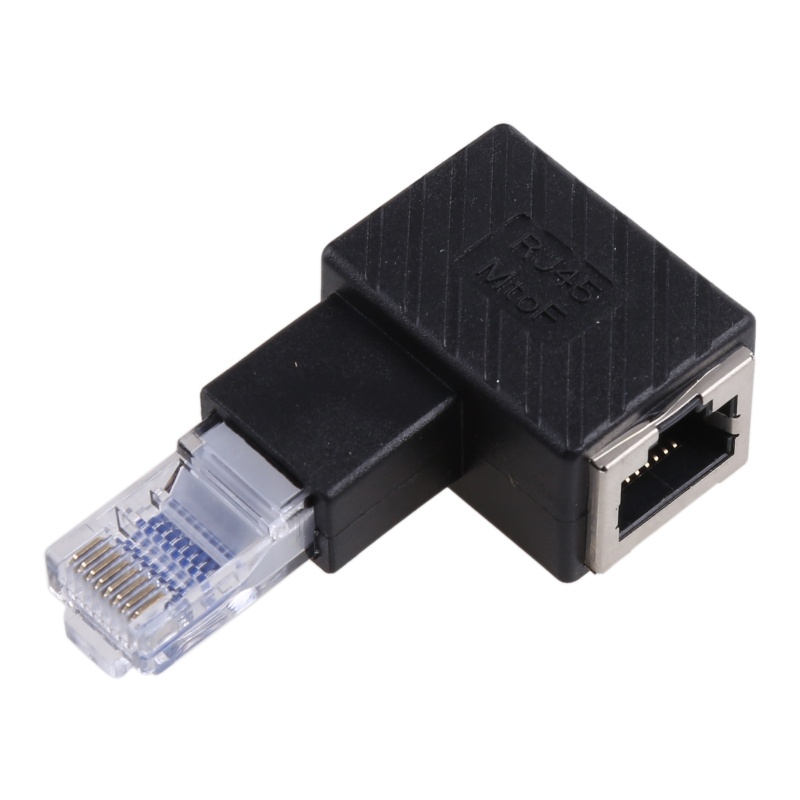 IOR 90 Độ Phải Trái Lên Xuống Góc RJ45 Nam Sang Nữ Cho Mèo 5 6 Ethernet LA