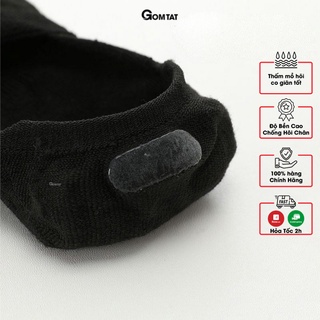 [MUA 10 TẶNG 2] Combo 10 đôi tất nam mang giày lười GOMTAT, vớ mùa hè có đệm chống tuột gót - TAT-LUOI-02