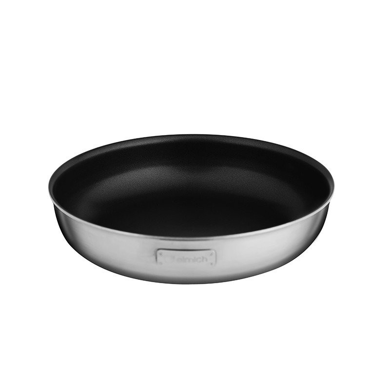 [LIFEMCMBP4 -12% đơn 250K] Chảo chống dính Inox dập nguyên khối Elmich Trimax Classic EL-2704OL size 20cm