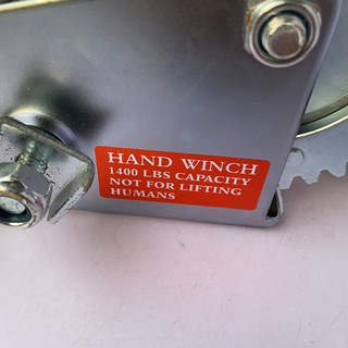 Tời quay tay Hand winch chính hãng bảo hành 3 tháng - Kim Khí Dung Anh