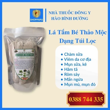 ✅[CHÍNH HÃNG] Nước Tắm Thảo Dược Cho Bé Loại Nào Tốt - Lá Tắm Gội Thảo Dược Cho Bé Túi Lọc, Chàm Sữa, Rôm Sẩy, Mẩn Ngữa