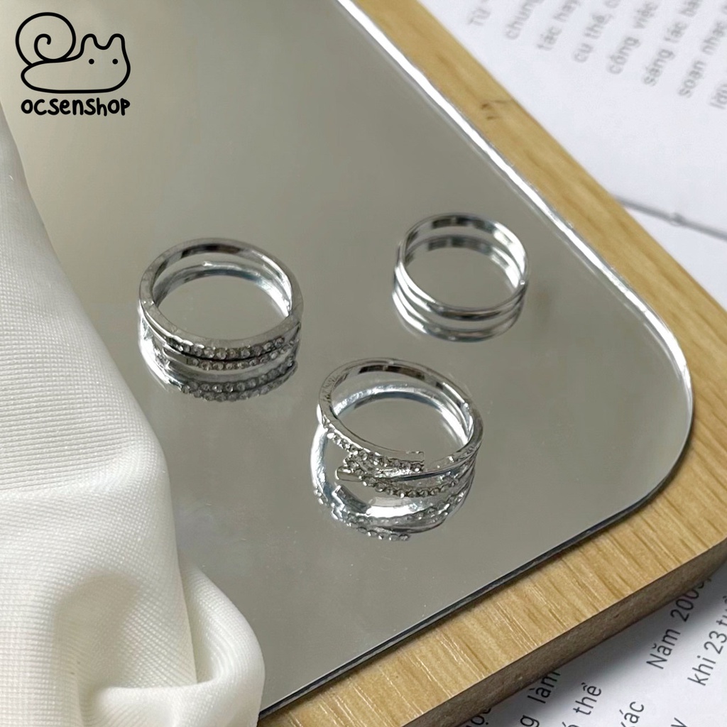 Nhẫn mạ bạc Ốc sên