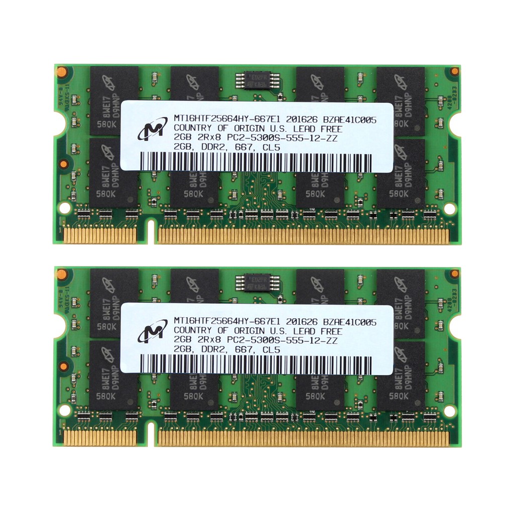 2 GB / 1 GB PC2-5300U DDR2-667 MHz CL5 RAM Desktop Intel A Bassa Densità 113309233354 - Foto 5