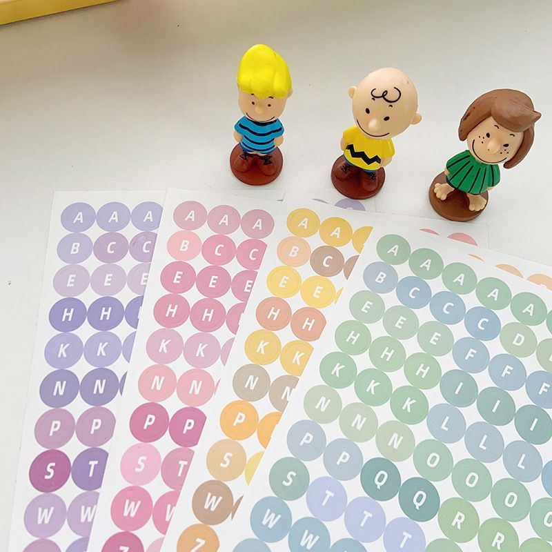 Tấm sticker chữ màu trang trí sổ bàn phím | Shopee Việt Nam