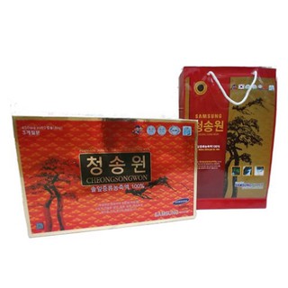 Tinh dầu thông đỏ hàn quốc Cheongsongwon cao cấp, hộp đỏ 180 viên