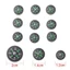 TOPTOOLCX 10 Chiếc Hướng Dẫn Thực Tế Di Động Điều Hướng Bắc Thiết Kế Nút Cắm Trại Đi Bộ Đường Dài Dụng Cụ